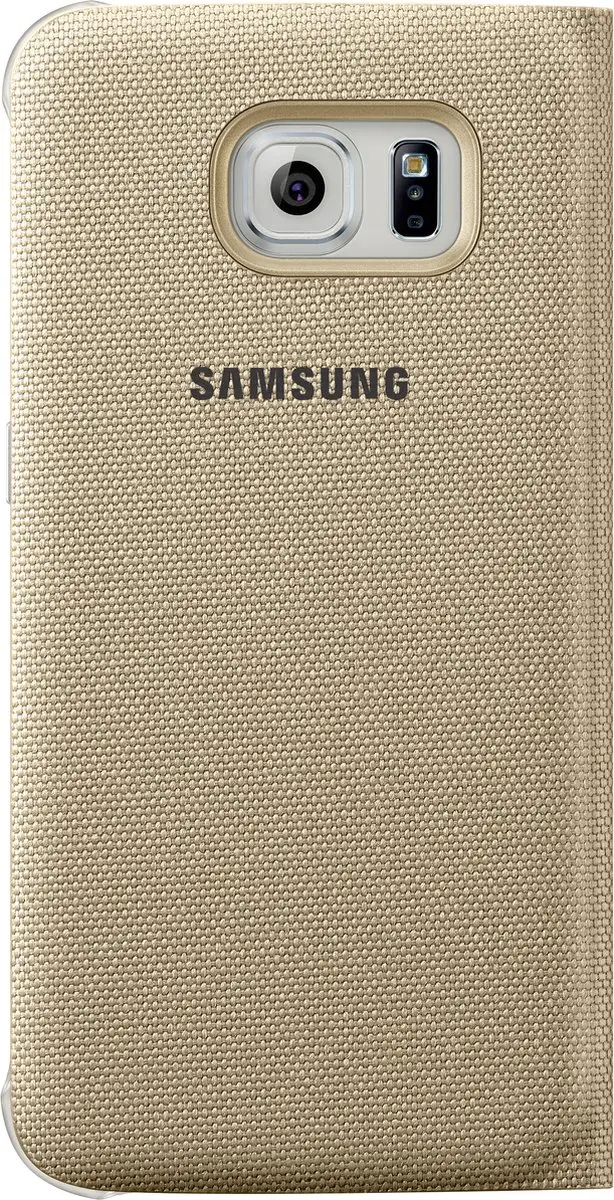 Samsung Galaxy S6 Edge Flip Wallet Hoes - Goud EF-WG925BFEGWW