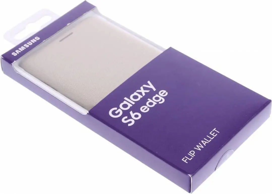 Samsung Galaxy S6 Edge Flip Wallet Hoes - Goud EF-WG925BFEGWW - afbeelding 6 van 6