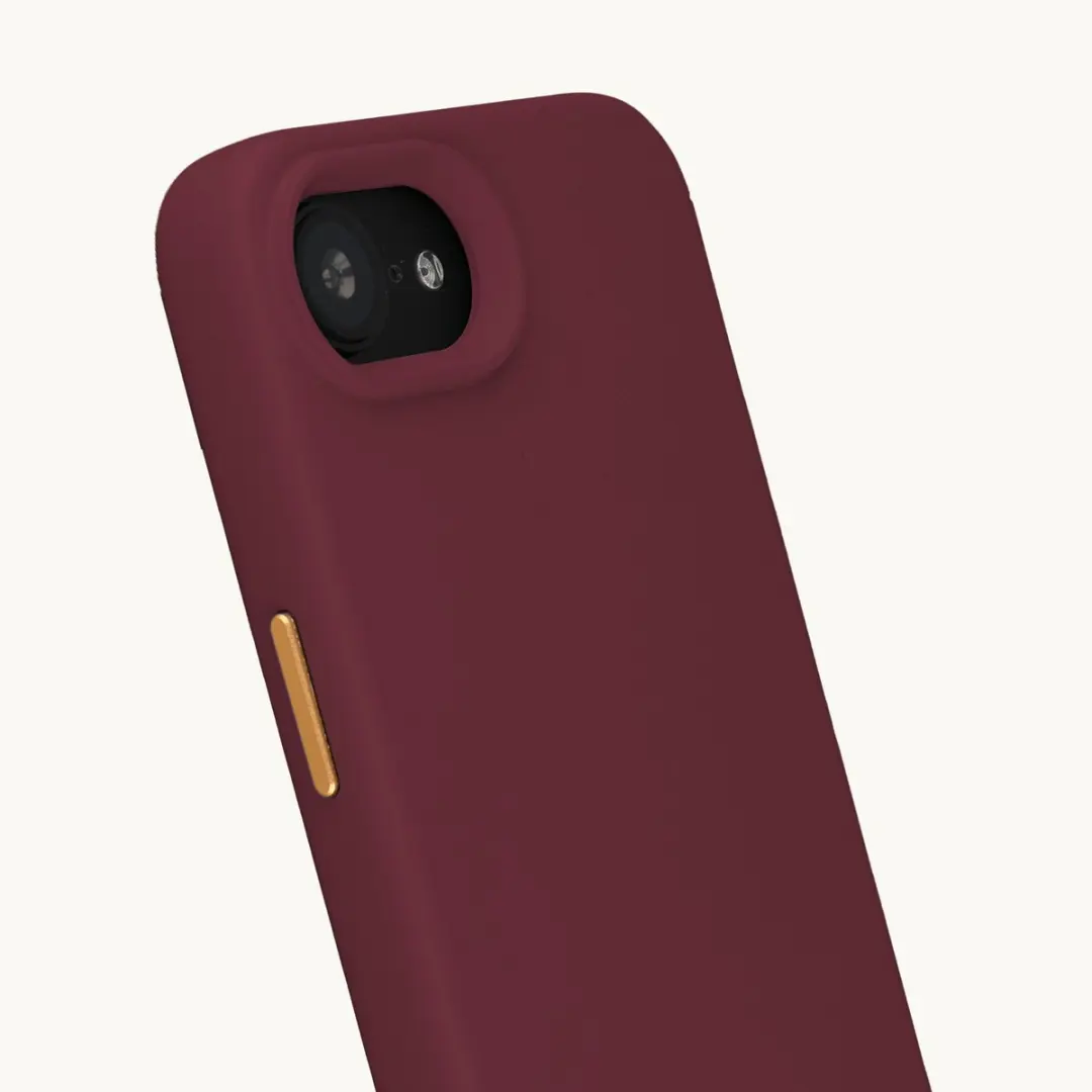 Selencia Hoesje iPhone 17e/16e MagSafe - Rivièra Bold Burgundy