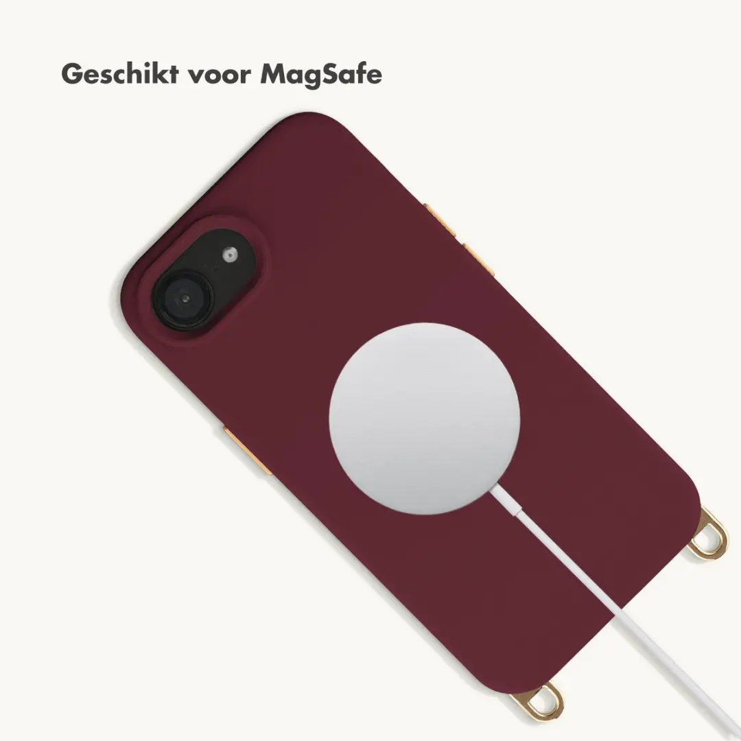 Selencia Hoesje iPhone 17e/16e MagSafe - Rivièra Bold Burgundy - afbeelding 6 van 6