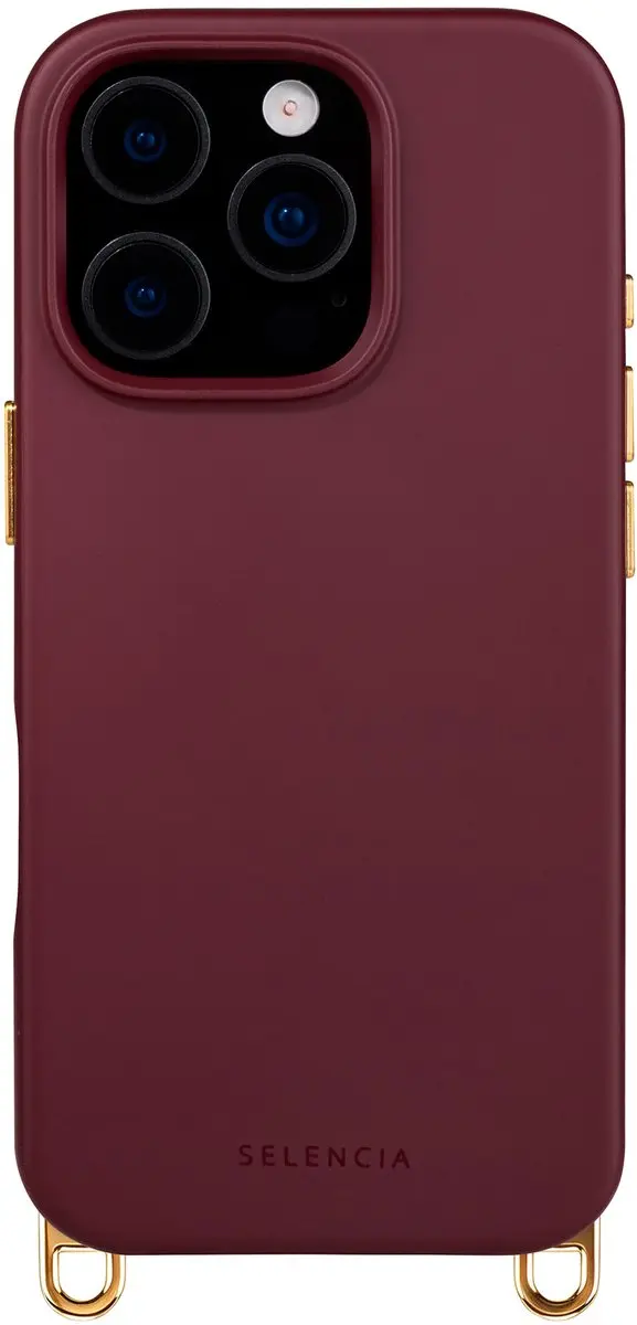 Selencia Hoesje iPhone 16 Pro Max - Bold Burgundy - MagSafe