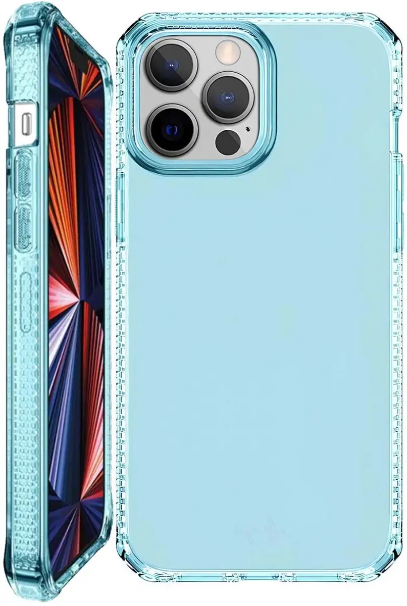 Itskins Spectrum Clear Series Hoesje iPhone 13 Pro - Lichtblauw