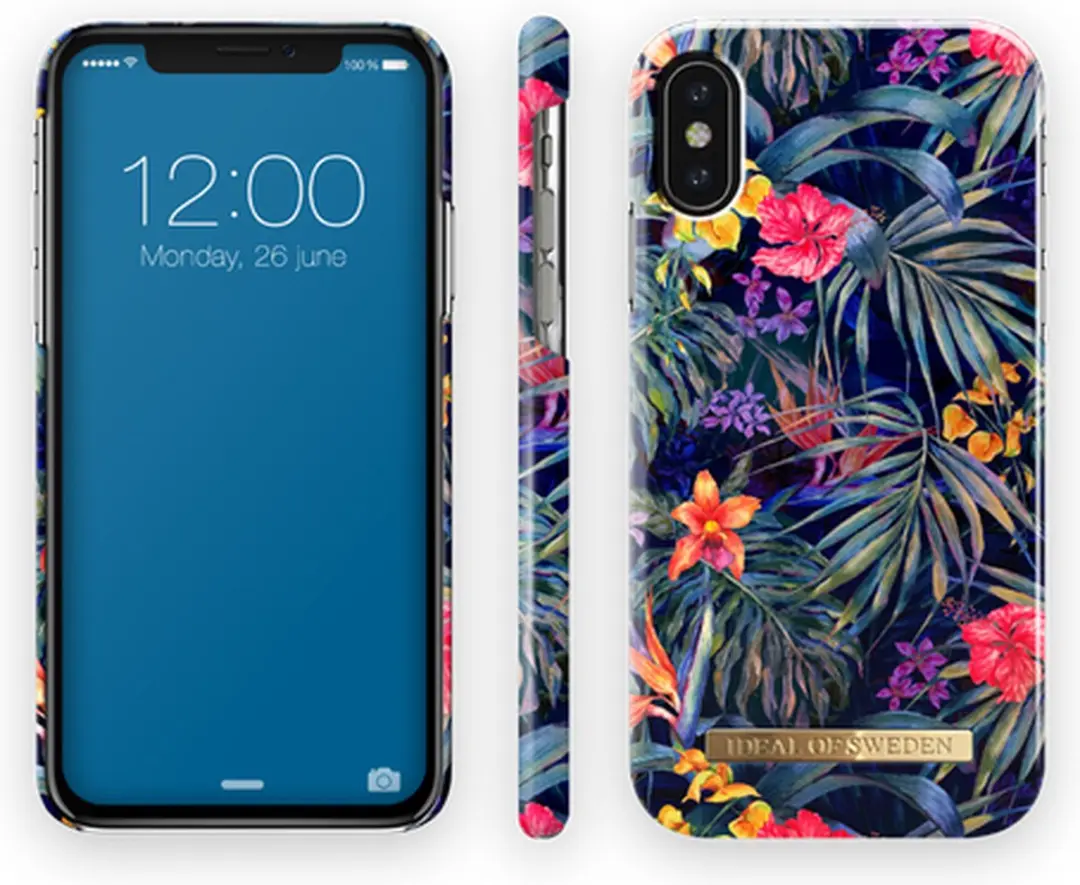 iDeal of Sweden iPhone XS/X Hoesje Mysterious Jungle - Zwart - afbeelding 6 van 6