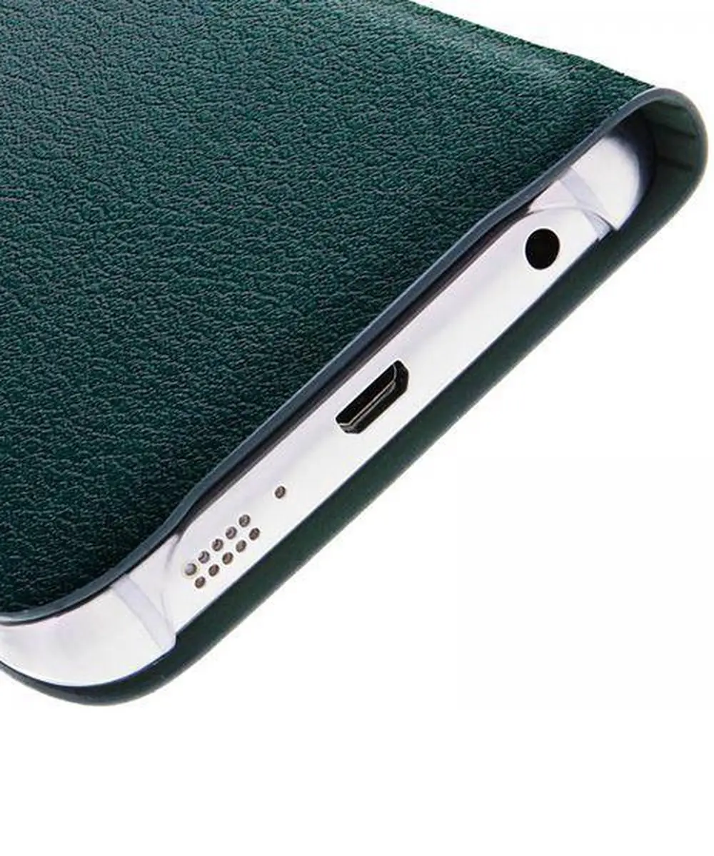 Samsung Galaxy S6 Edge Flip Wallet Hoes - Groen - afbeelding 6 van 6