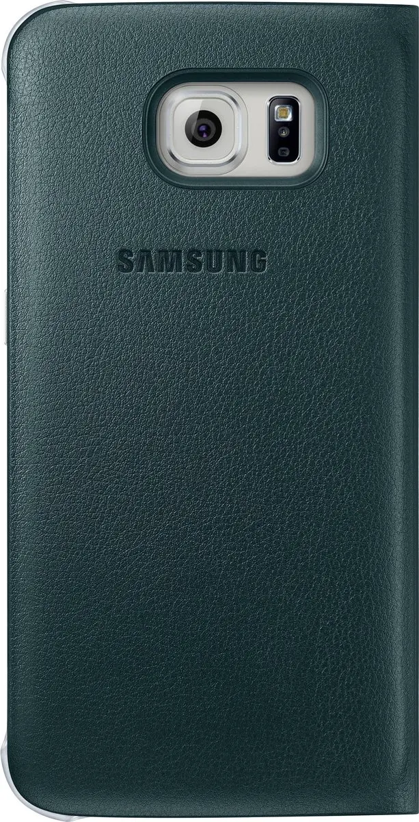 Samsung Galaxy S6 Edge Flip Wallet Hoes - Groen