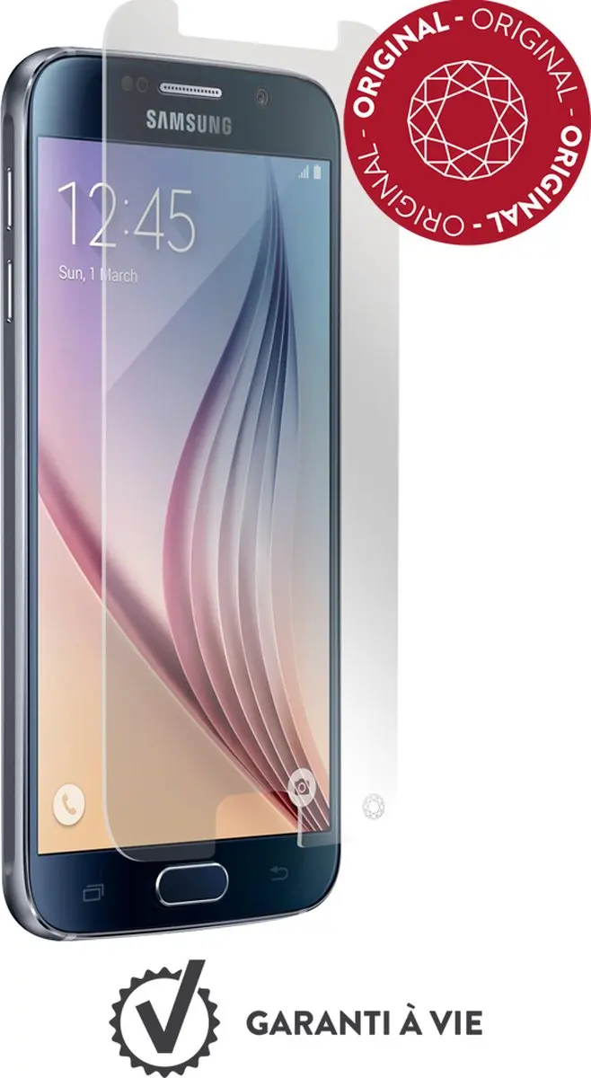 Bigben Force Glass Original Samsung Galaxy S6 - Glas Screen Protector - afbeelding 6 van 6