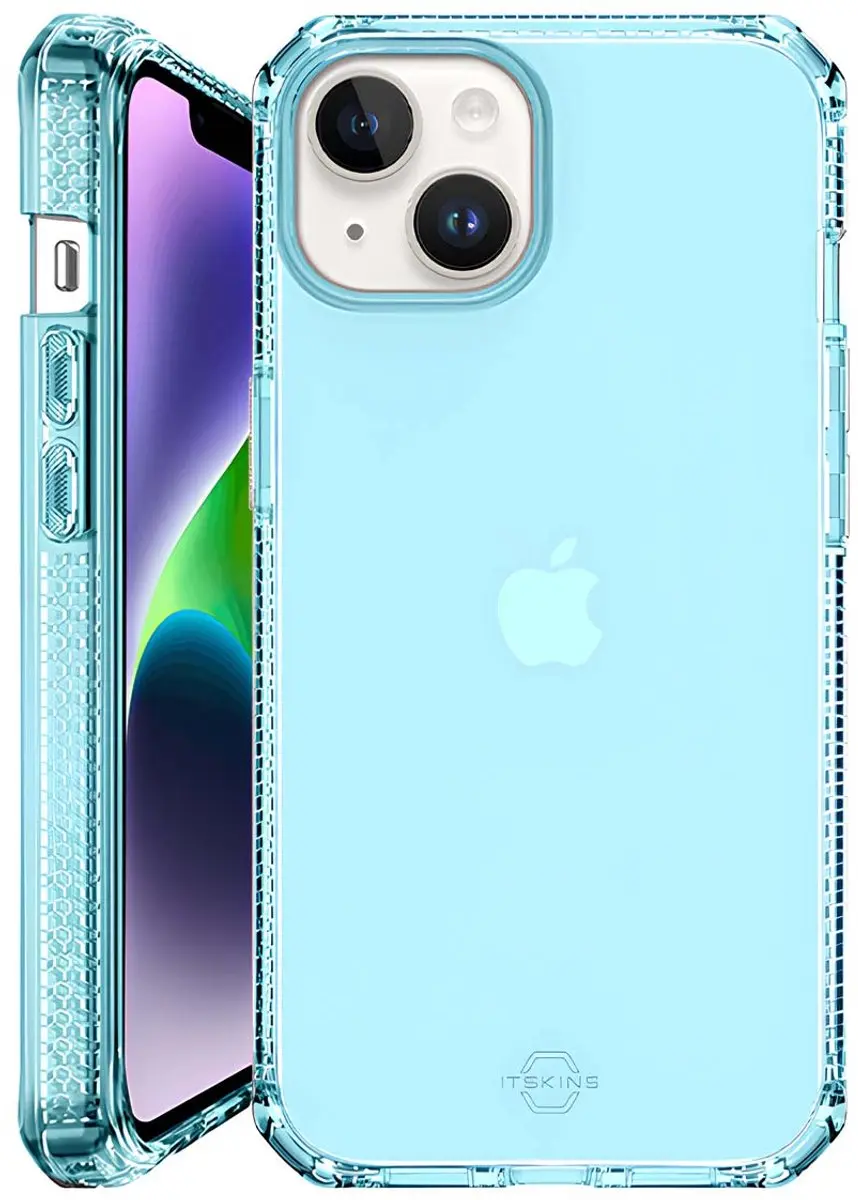Itskins Spectrum Clear Series Hoesje iPhone 13 Mini - Blauw