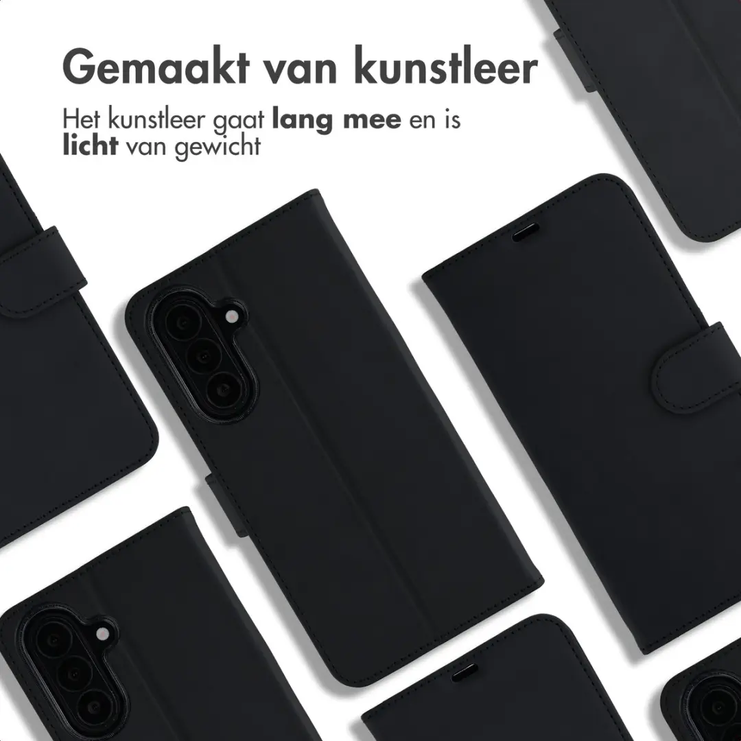 Accezz Hoesje Samsung Galaxy A27 Wallet - 3 Pasjes - Zwart - afbeelding 2 van 6