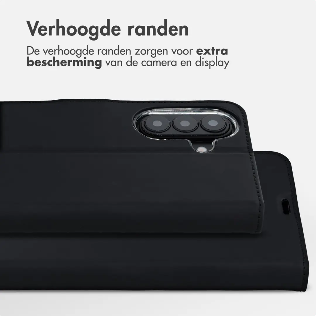 Accezz Hoesje Samsung Galaxy A27 Wallet - 3 Pasjes - Zwart - afbeelding 3 van 6