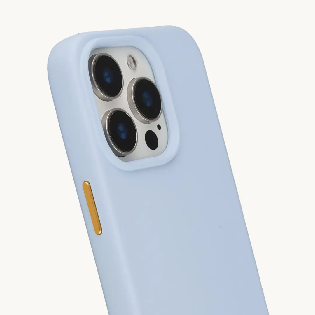 Selencia Hoesje iPhone 15 Pro Rivièra - MagSafe - Powder Blue