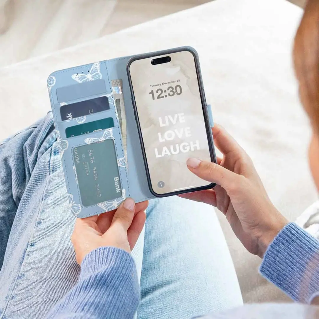 Imoshion Galaxy A34 Hoesje - 3 Pasjes - Butterfly