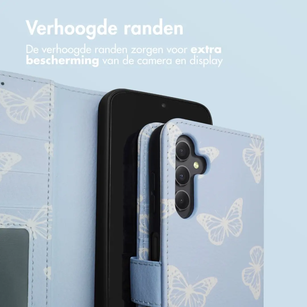 Imoshion Galaxy A34 Hoesje - 3 Pasjes - Butterfly