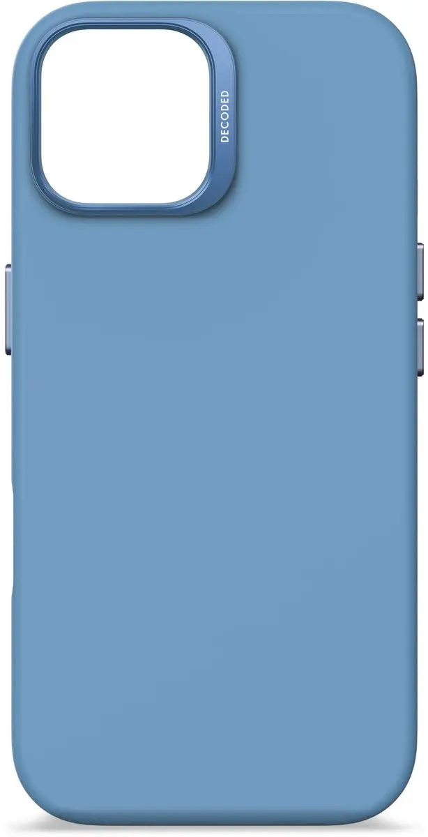Decoded Siliconen Hoesje iPhone 13/14/15 - Air Blauw - Antibacterieel