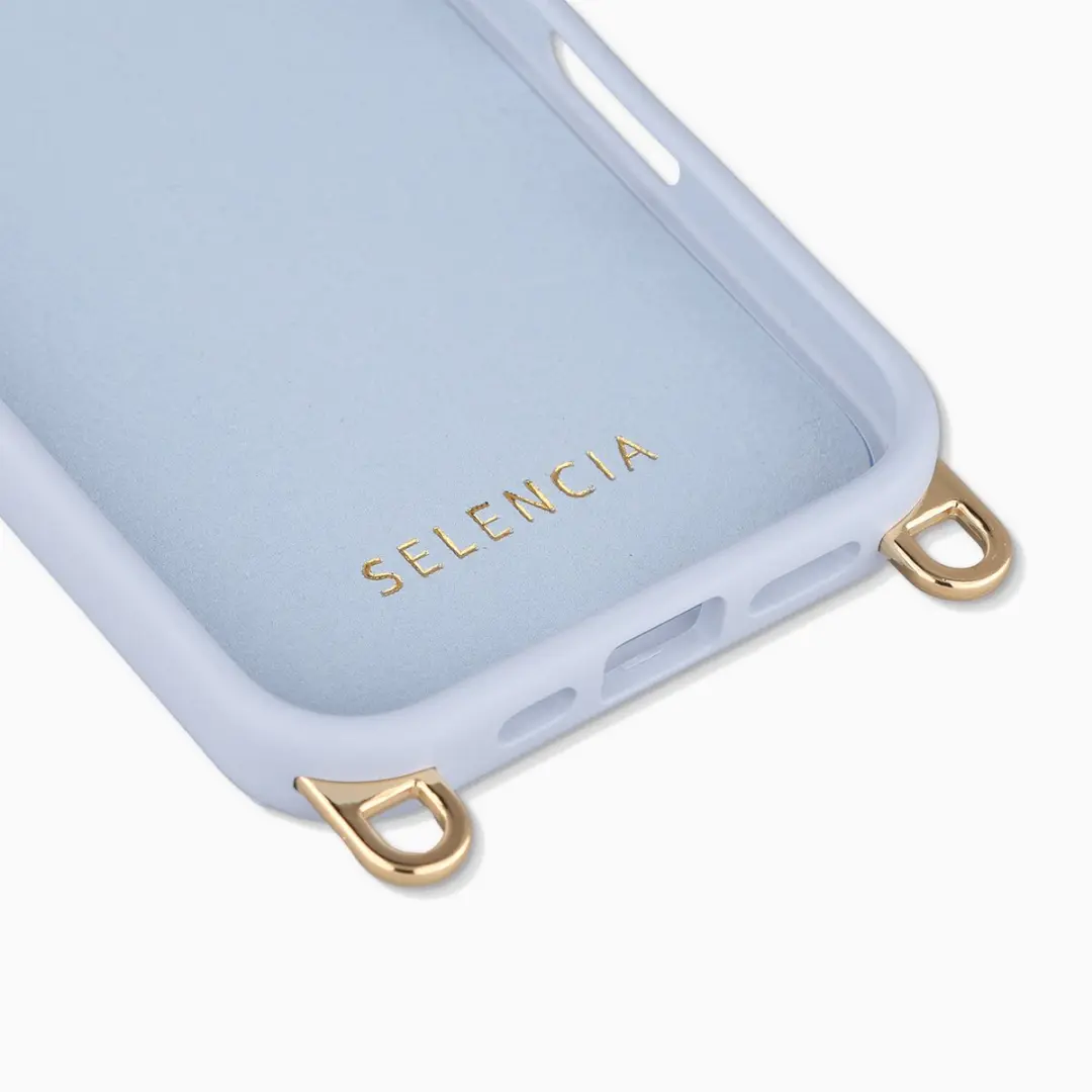 Selencia Hoesje iPhone 16 Rivièra MagSafe - Powder Blue - afbeelding 6 van 6