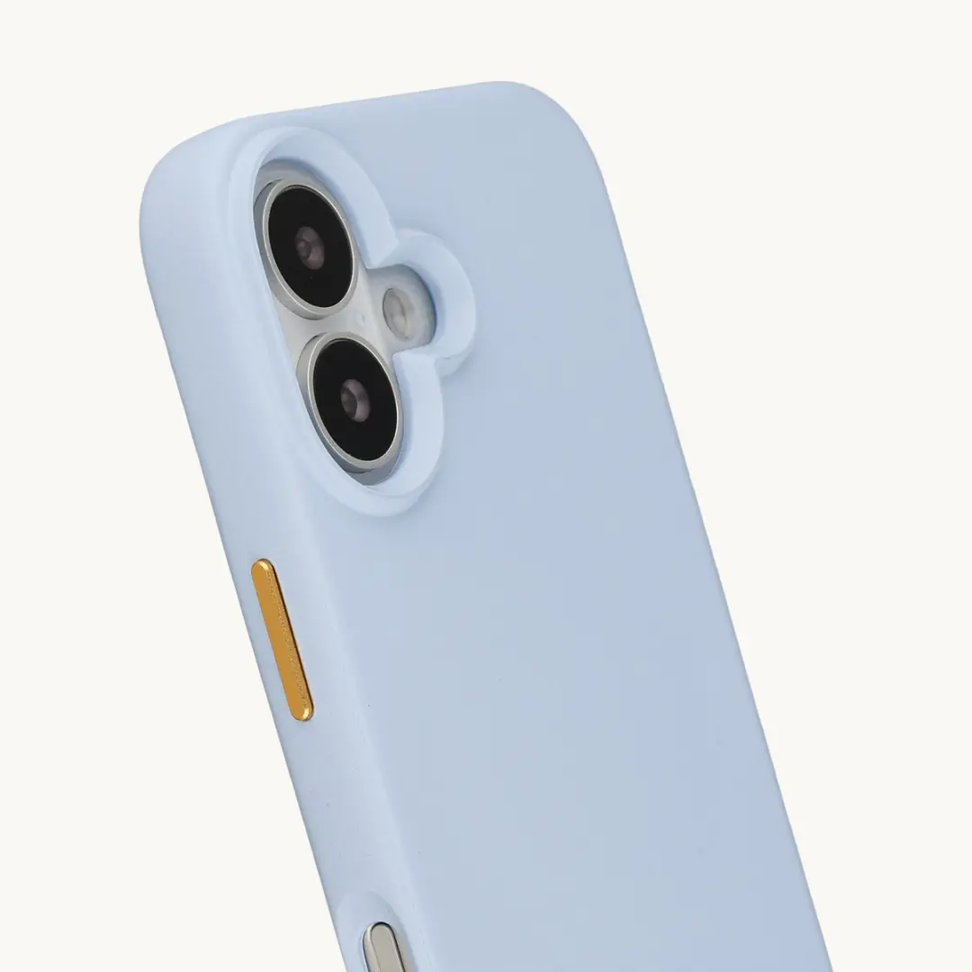 Selencia Hoesje iPhone 16 Rivièra MagSafe - Powder Blue