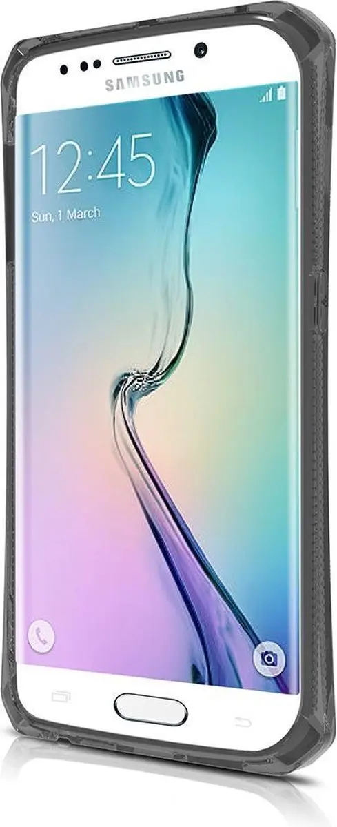 Itskins Spectrum Hoes Samsung Galaxy S6 Edge - Level 2 - Transparant Zwart