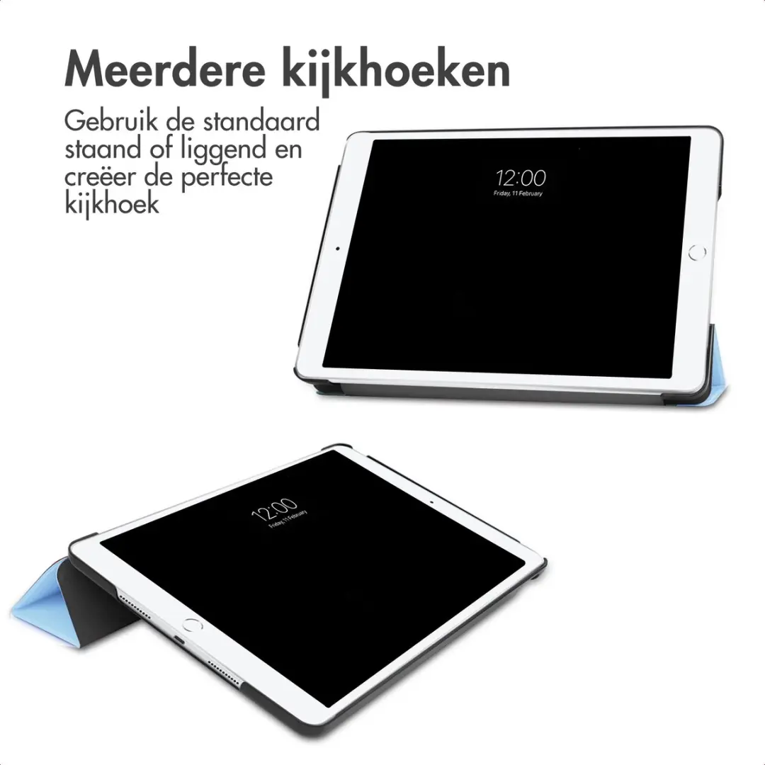 Imoshion Tablethoes SH00098488 - Apple iPad 10.2" - Trifold Bookcase - Lichtblauw