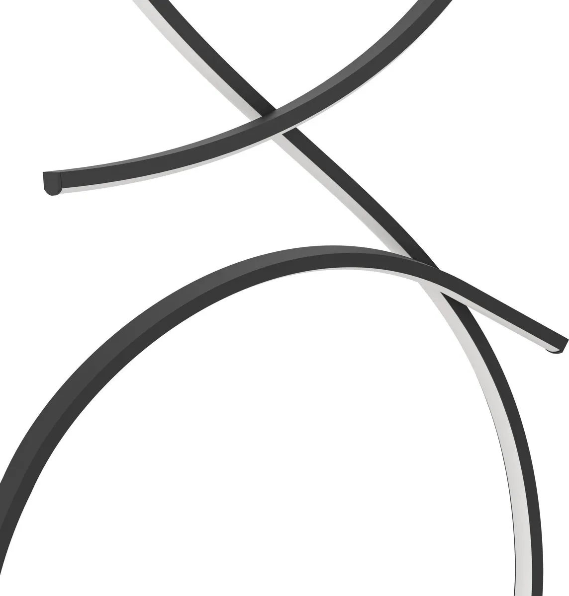 Eglo Serpins Vloerlamp LED 107cm - Zwart/Wit