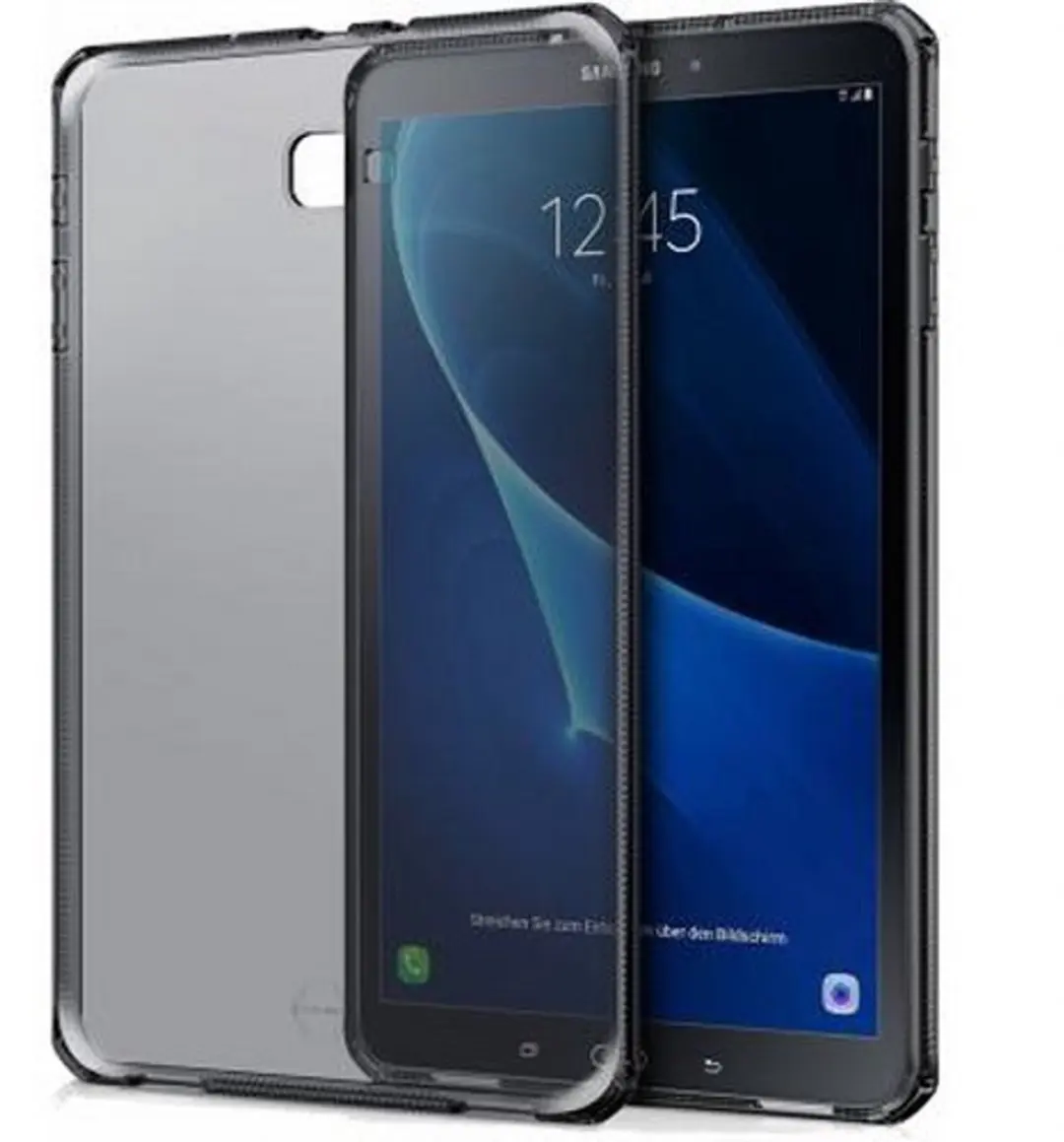 Itskins Spectrum Hoesje Samsung Galaxy Tab A 10.1 2016 - Transparant zwart