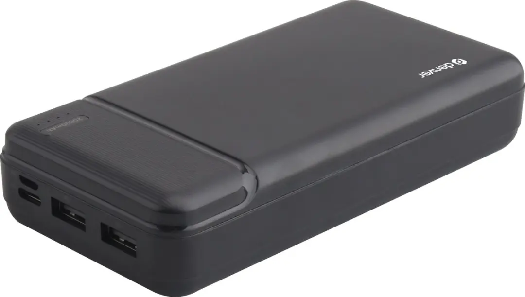 Denver PBS20007 Powerbank 20000mAh - 2x USB - Zwart - afbeelding 2 van 4