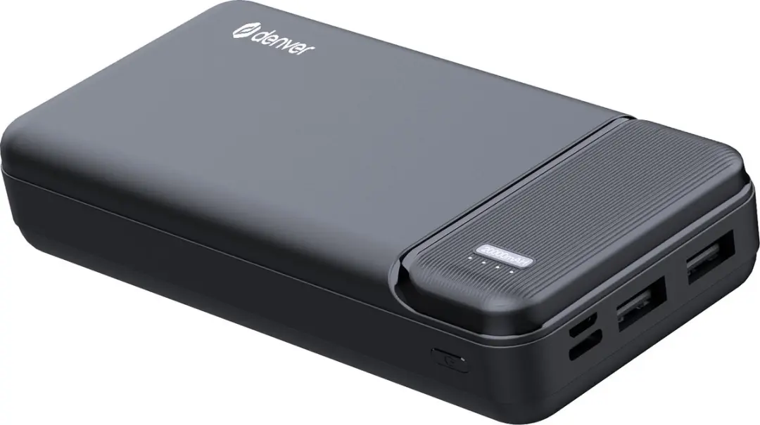Denver PBS20007 Powerbank 20000mAh - 2x USB - Zwart - afbeelding 4 van 4