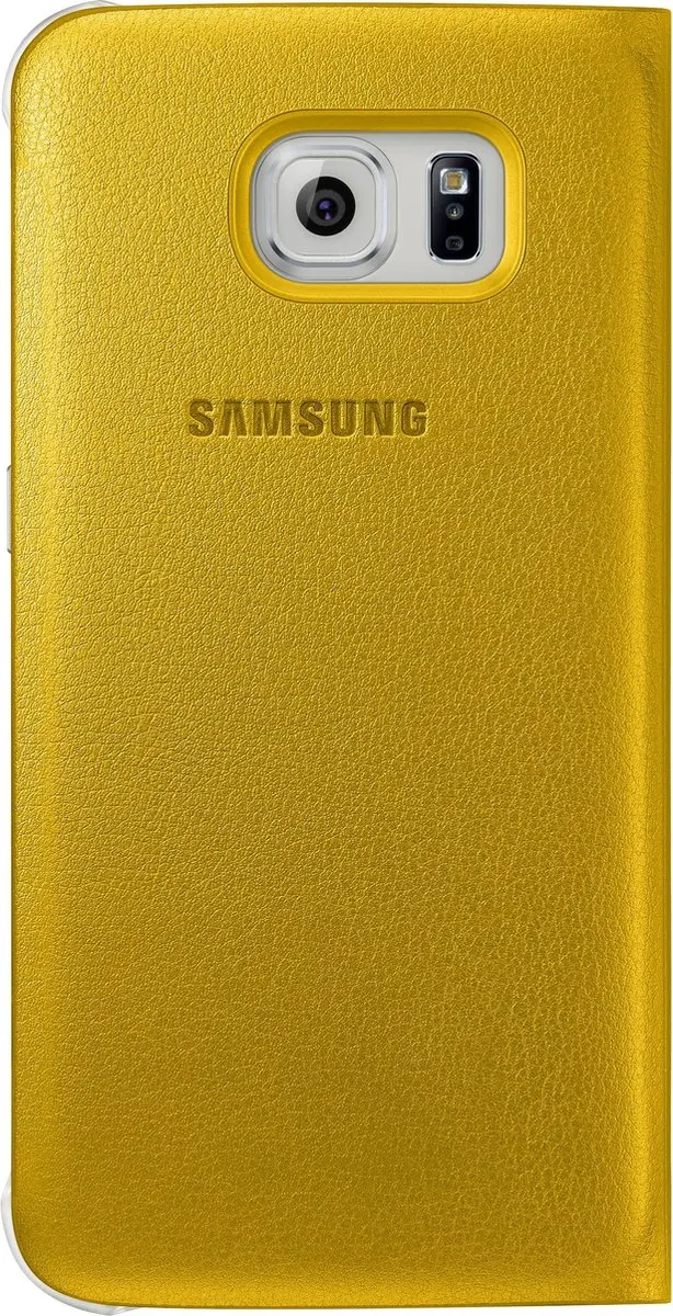 Samsung Flip Wallet Galaxy S6 - Geel