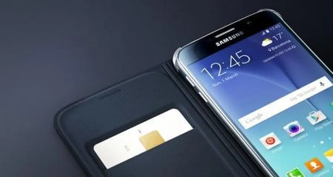 Samsung Flip Wallet Galaxy S6 - Geel