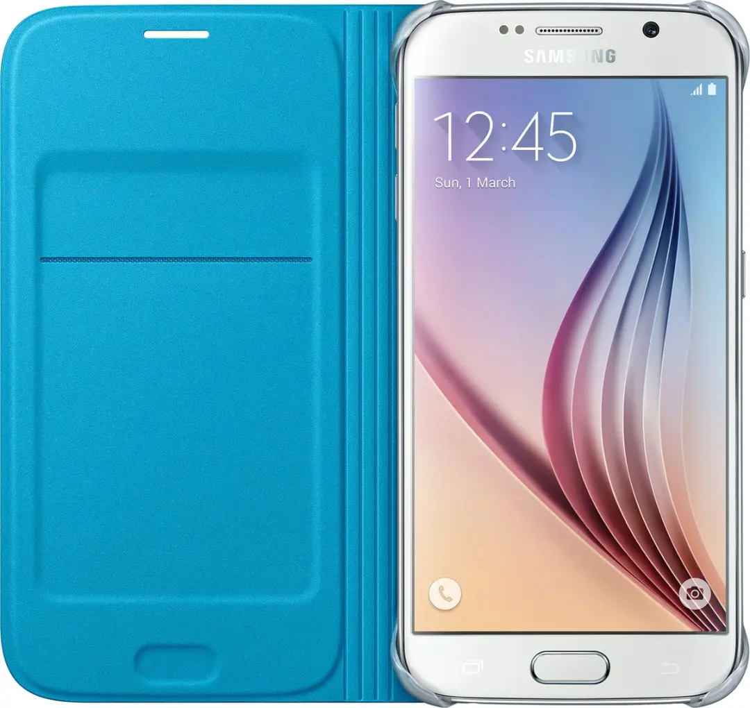 Samsung Galaxy S6 Flip Wallet Hoes - Blauw
