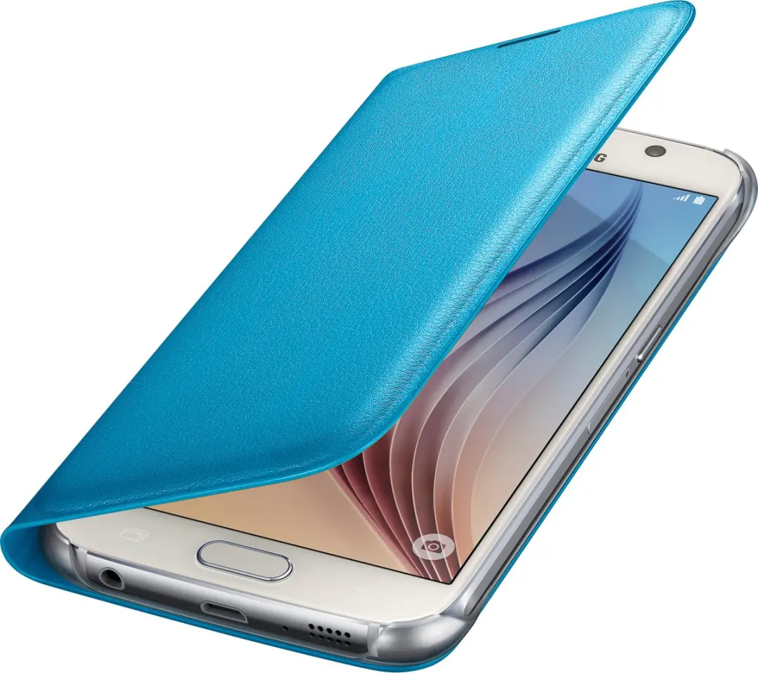 Samsung Galaxy S6 Flip Wallet Hoes - Blauw