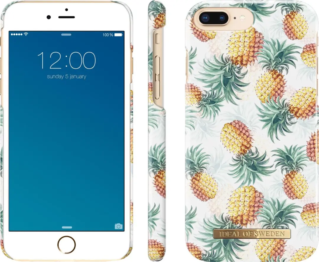 iDeal of Sweden iPhone 8+/7+/6+/6s Pineapple Bonanza Hoesje - Multi