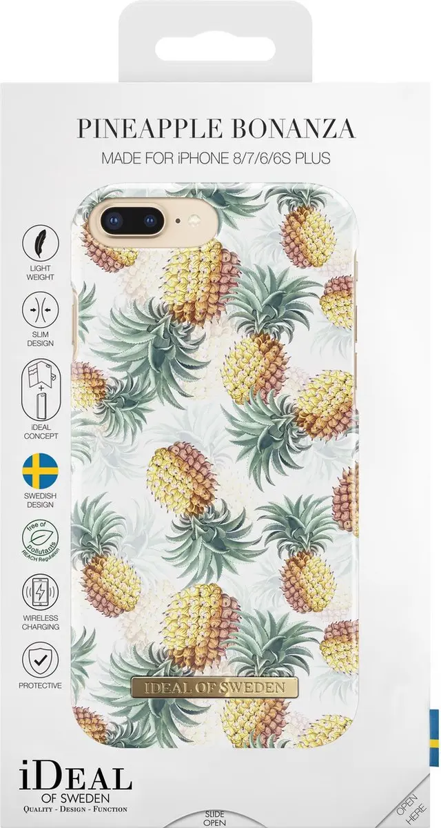 iDeal of Sweden iPhone 8+/7+/6+/6s Pineapple Bonanza Hoesje - Multi
