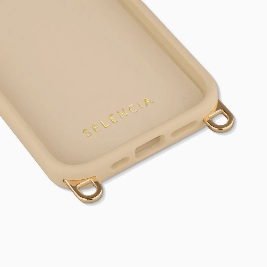 Selencia Hoesje iPhone 15 Pro Rivièra MagSafe - Milky Latte - afbeelding 6 van 6