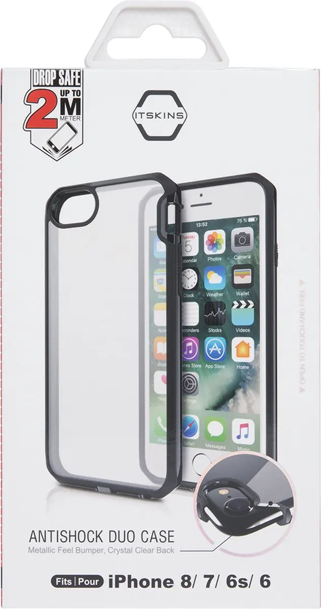 Itskins Venum Hoesje iPhone SE/6/7/8 - Transparant