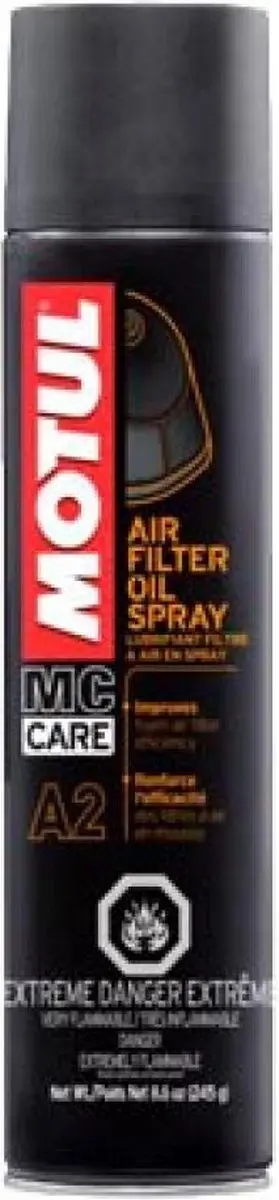 Motul Air Filter Oil Spray A2 400ml - Helder