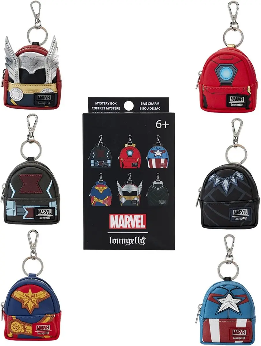 Funko Loungefly Marvel Avengers Cosplay Mini Backpack Keychain - Veelkleurig