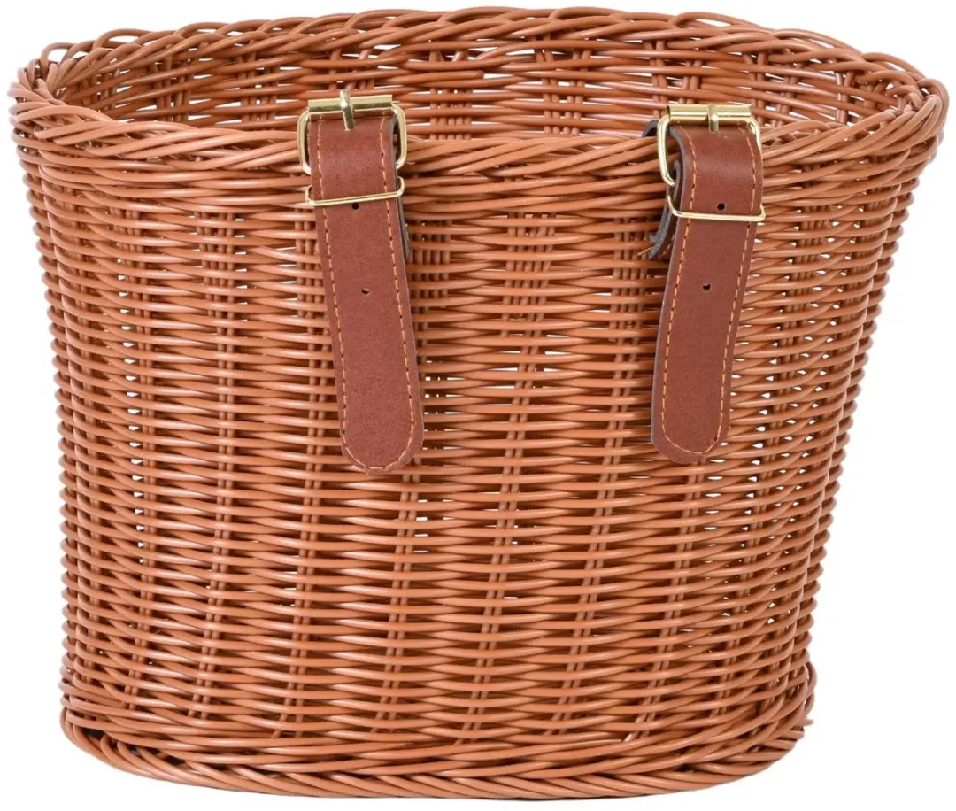 Volare Rieten Mandje - Fietsmand 20L - Bruin