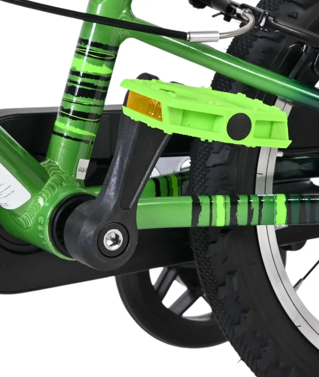 Volare Venom Kinderfiets 14" - Groen - 1 Versnelling
