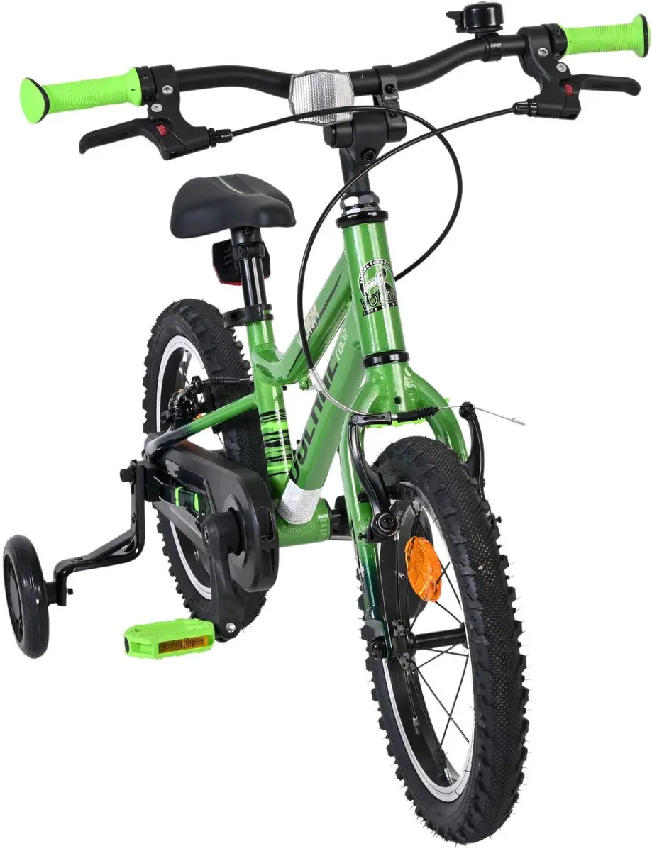 Volare Venom Kinderfiets 14" - Groen - 1 Versnelling