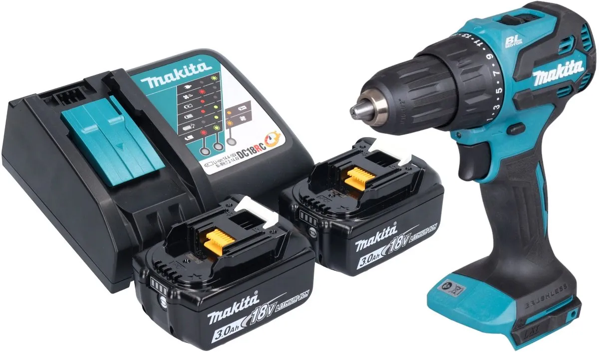 Makita DHP490RF Klopboormachine 18V 65Nm