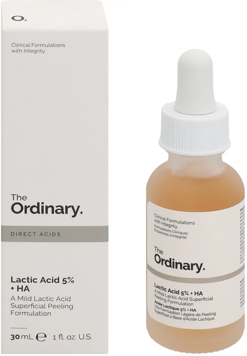 The Ordinary Lactic Acid 5% + HA 2% Gezichtspeeling Serum 30ml