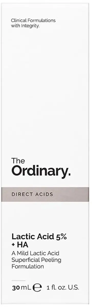 The Ordinary Lactic Acid 5% + HA 2% Gezichtspeeling Serum 30ml