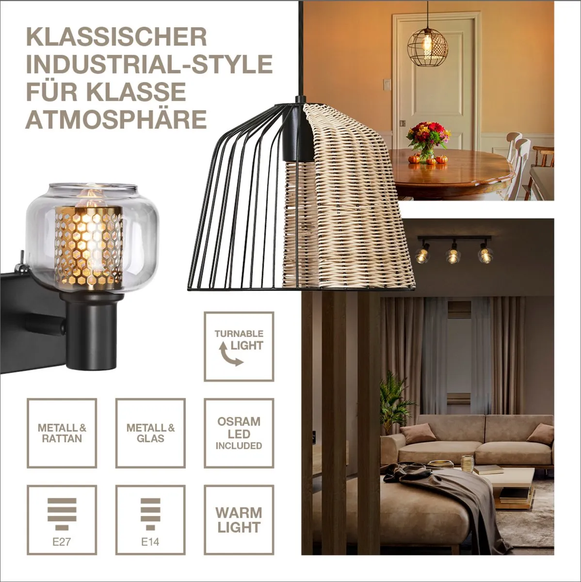 LEDVANCE Decor Spot Firefly E14 3x2,8W - 750lm - Zwart - afbeelding 6 van 6