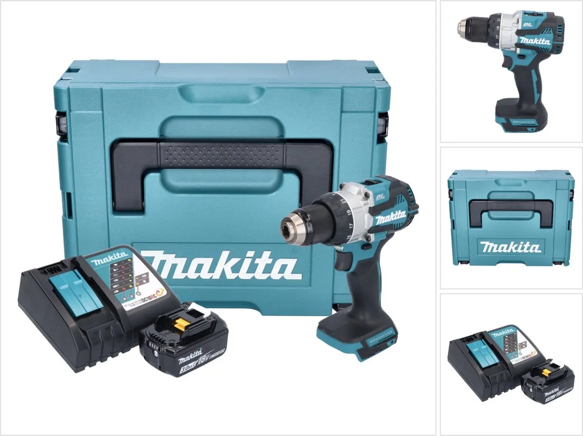 Makita DHP 489 RF1J Klopboormachine 18V 73Nm