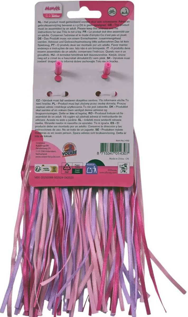 Volare Disney Minnie Handvatversiering Roze