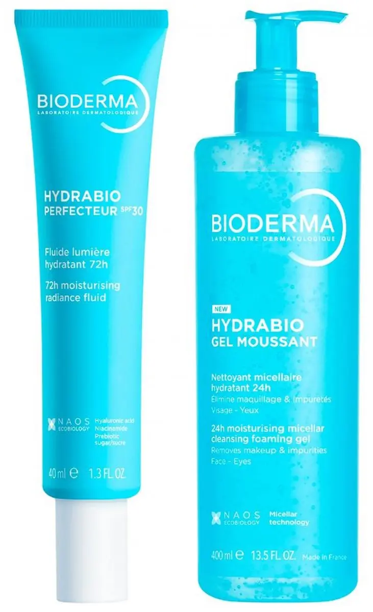 Bioderma Hydrabio Perfecteur SPF30 Fluïde 40ml + Micellaire Reinigingsschuimgel
