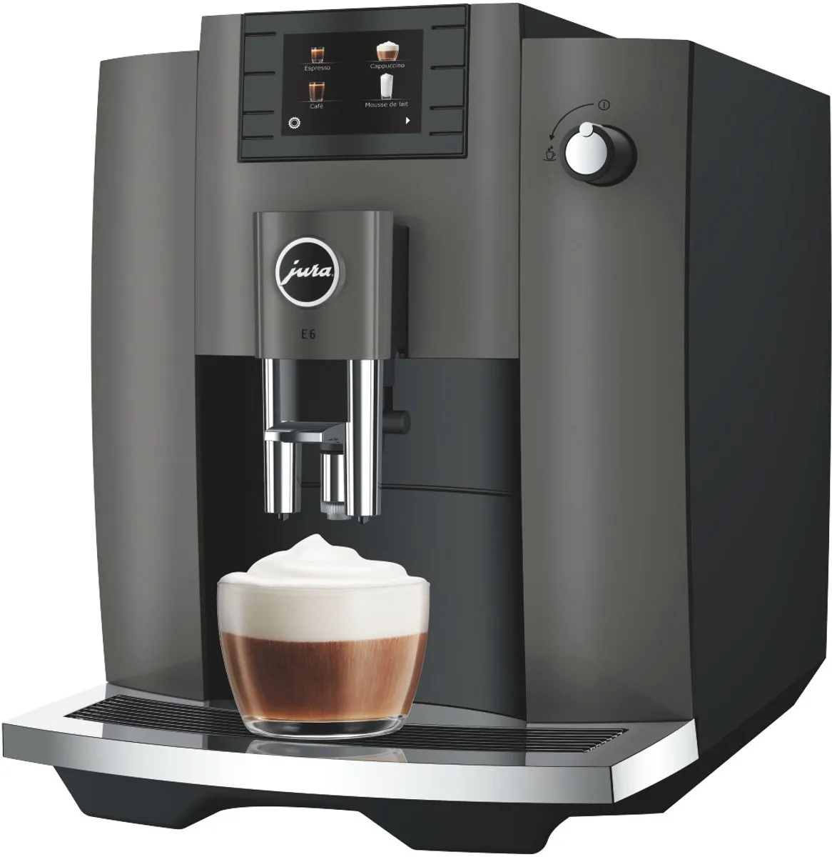 Jura E6 Dark Inox Volautomatische Espressomachine - 11 Programma's