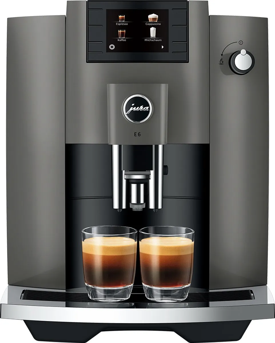 Jura E6 Dark Inox Volautomatische Espressomachine - 11 Programma's