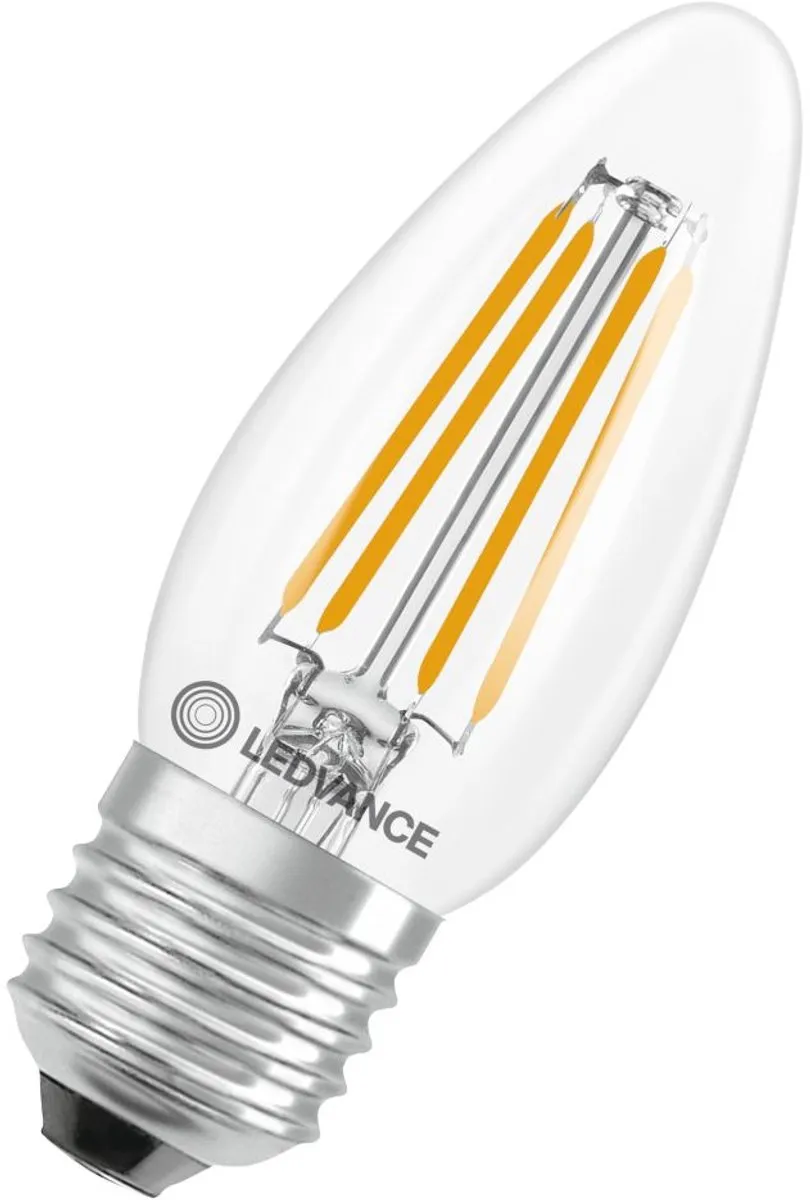 LEDVANCE LED Classic B35 E27 470lm 2700K - Warm wit