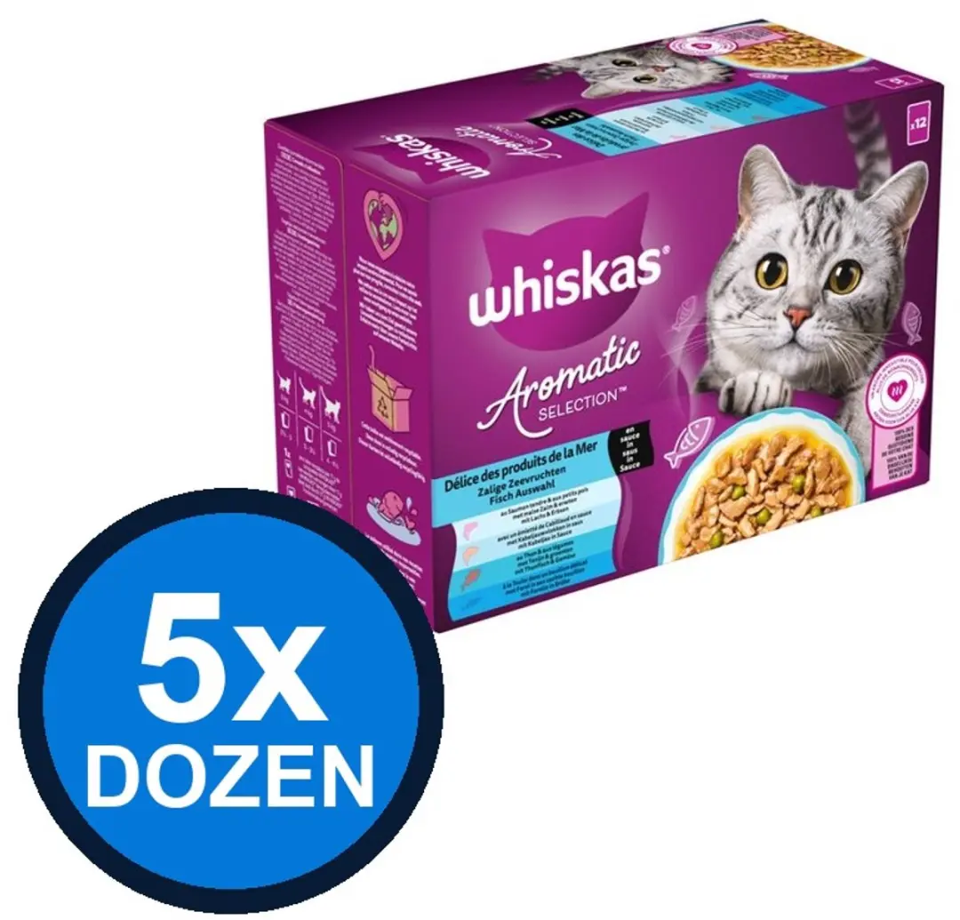 Whiskas Aromatic Selection 1+ Natvoer Multipack