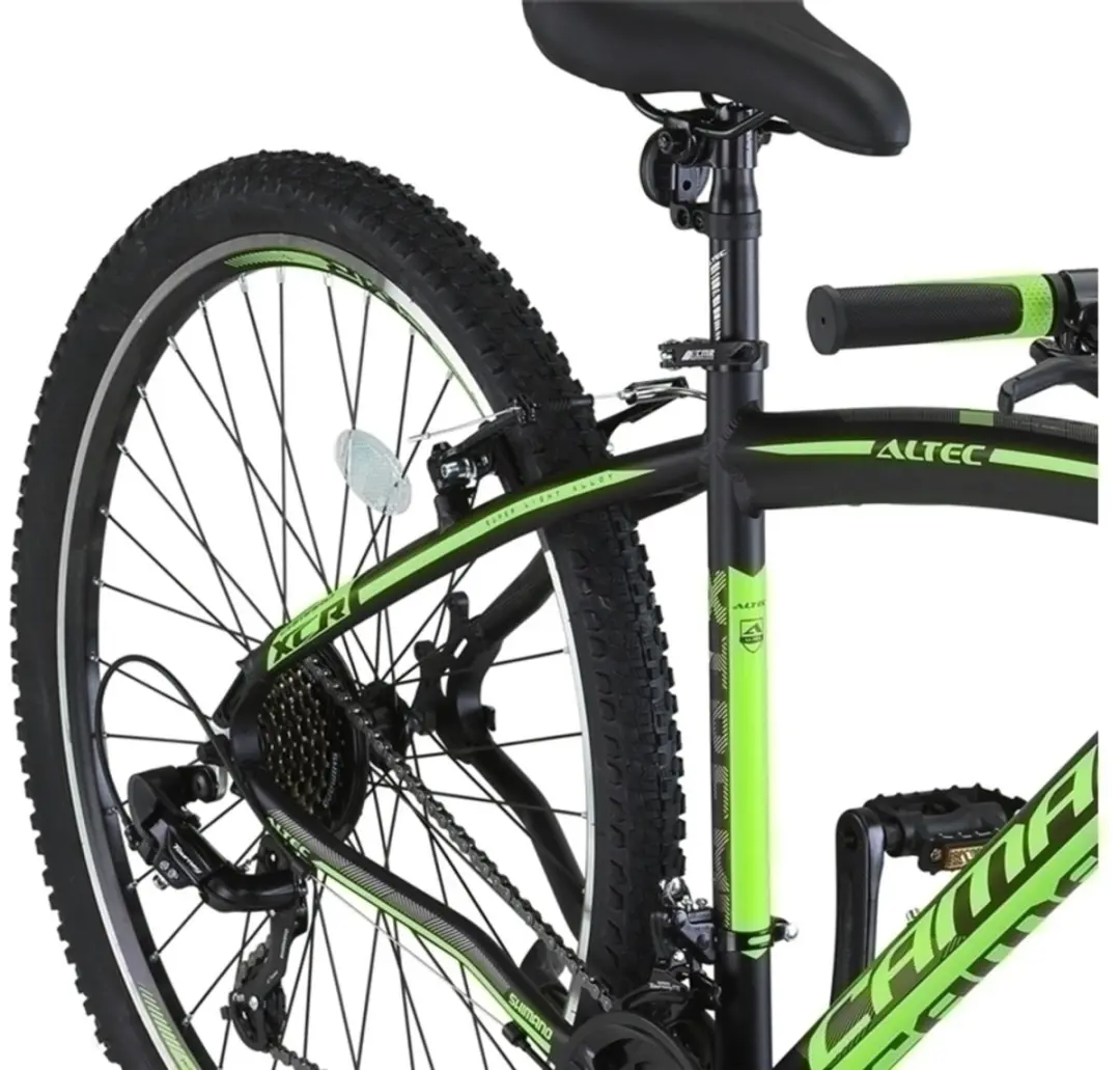 Altec Camaro Hardtail Mountainbike 21V 27.5" - 45cm - Zwart/Groen